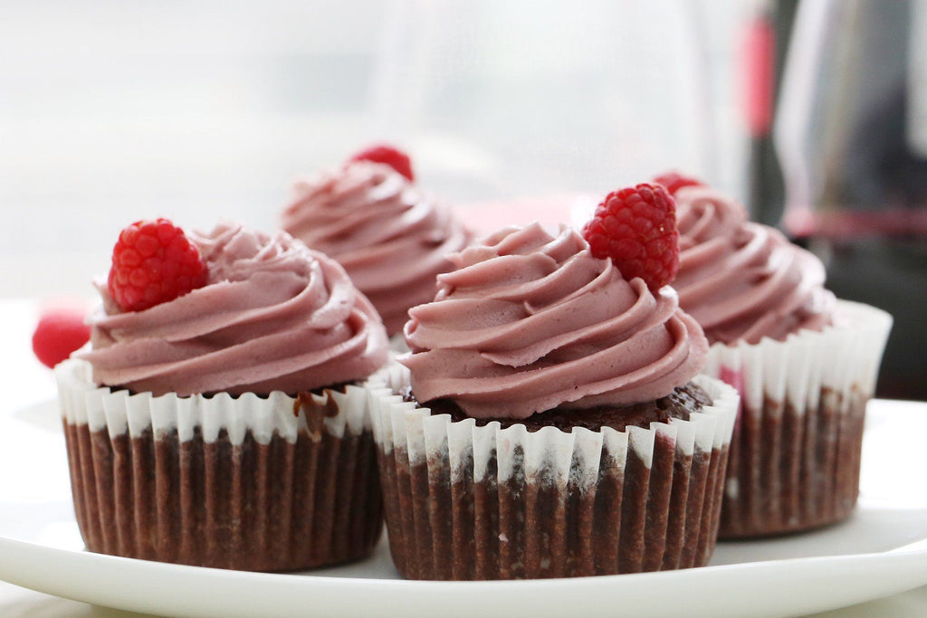Red Wine Infused Brownie Cupcake