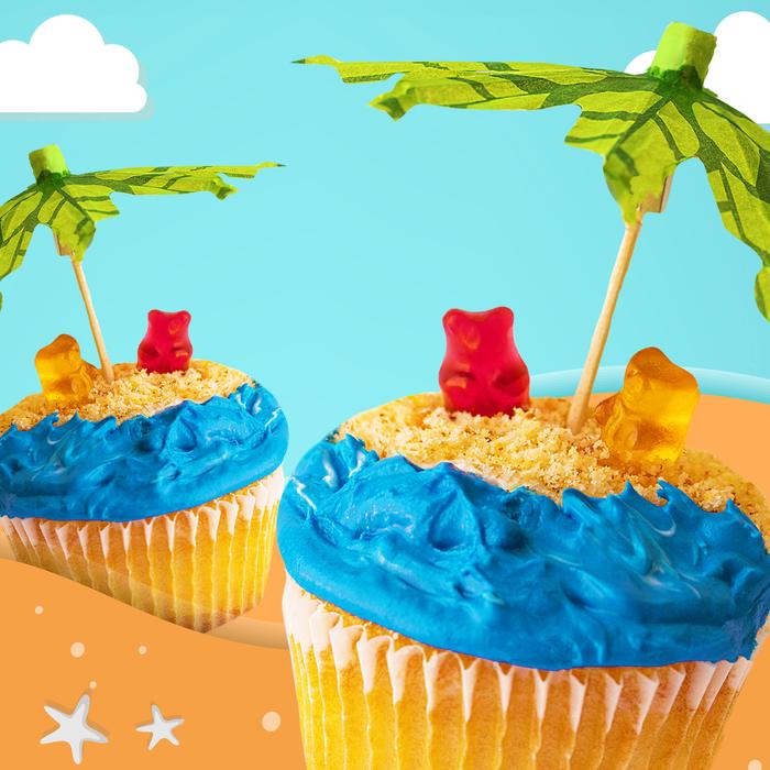 Tropical Teddy Island Cupcake Kit