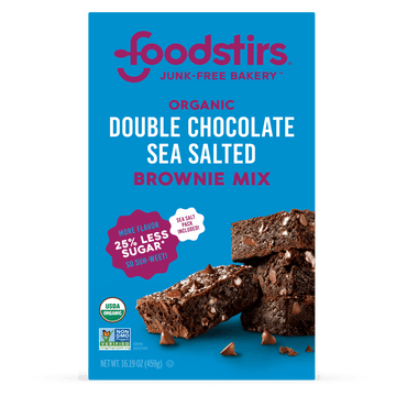 Foodstirs Organic Double Chocolate Sea Salted Brownie Mix