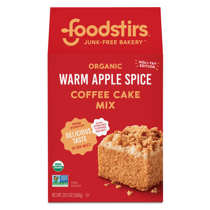 Foodstirs Organic Warm Apple Spice Coffee Cake Mix