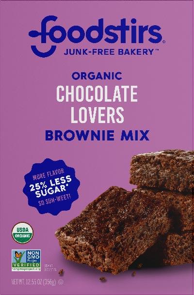 foodstirs organic chocolate lovers brownie