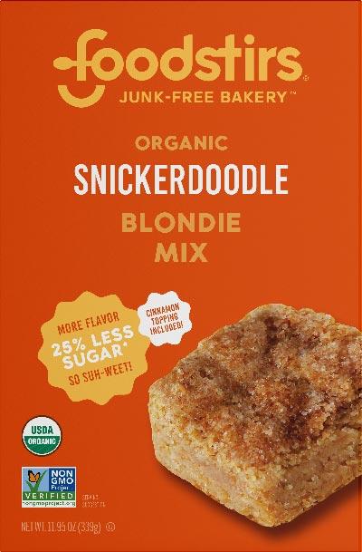 foodstirs organic snicker doodle brownie