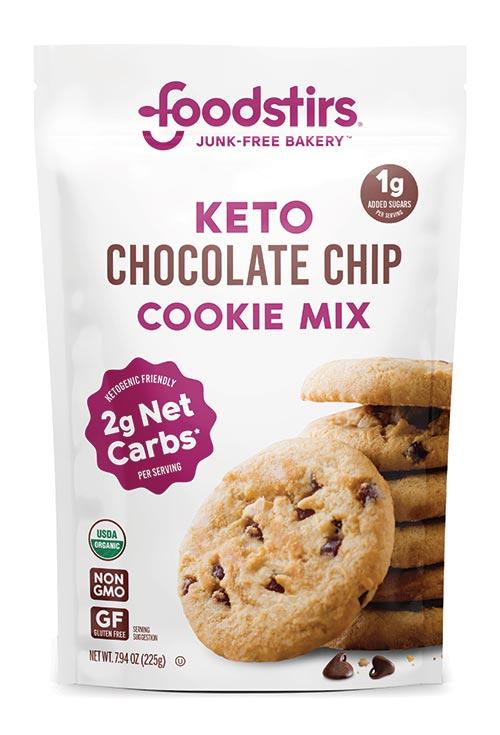 foodstirs keto chocolate chip cookie mix