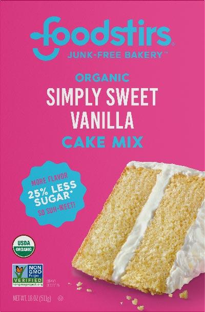 foodstirs organic simply sweet vanilla cake